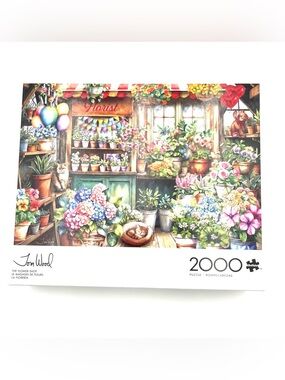 Buffalo Games Tom Wood The Flower Shop 2000 Piece Puzzle